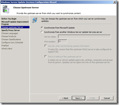 wsus config screen 2