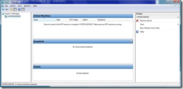 hyper-v manager can't see hyper-v again
